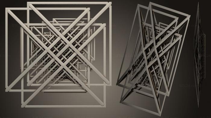 Geometric shapes (Courbet, SHPGM_0119) 3D models for cnc